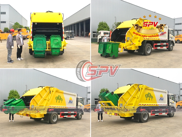 10 CBM Garbage Compactor Truck Sinotruk HOWO - D1